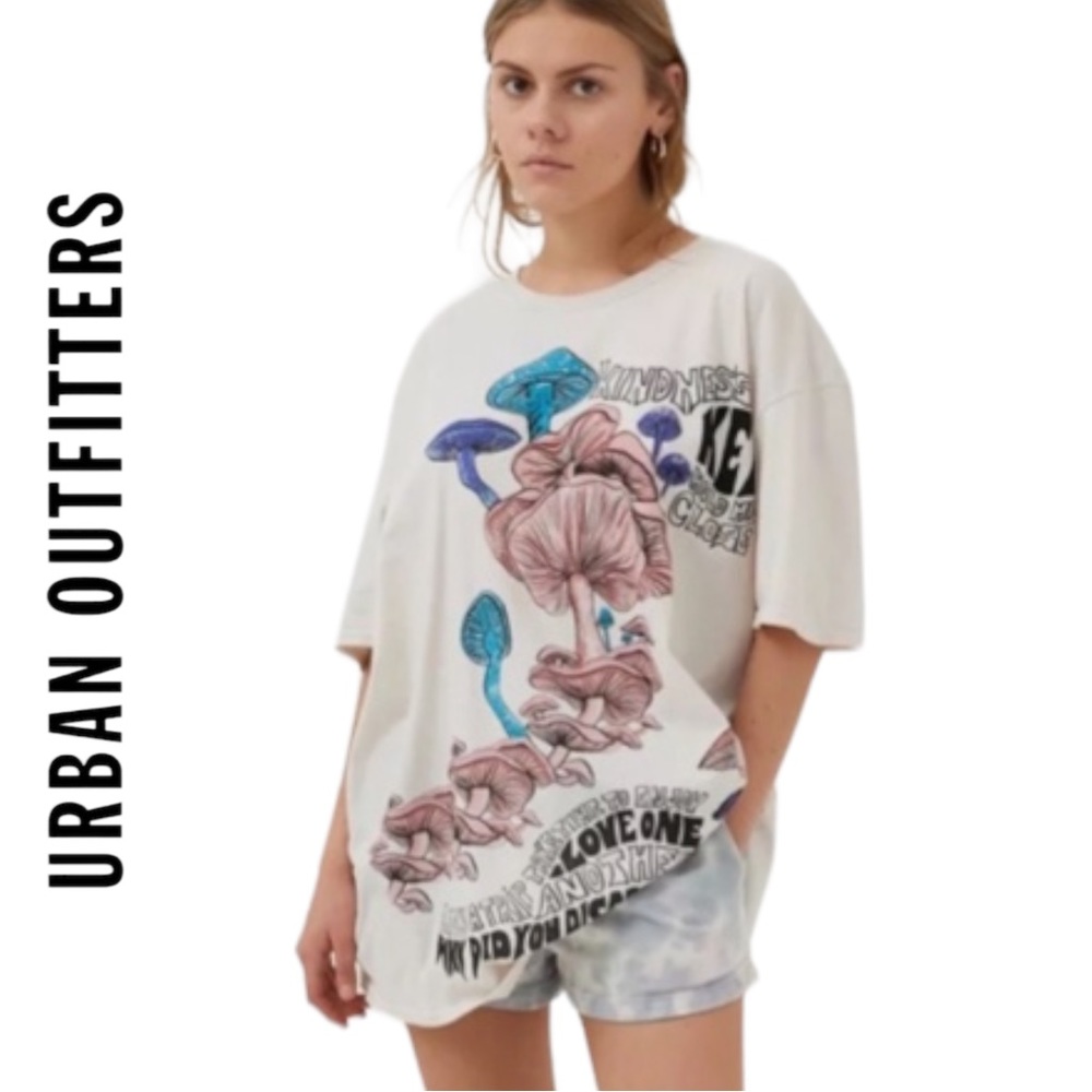 NEW Project Social T Women's Mushroom Tee Shirt T-Shirt Dress L/XL L / XL